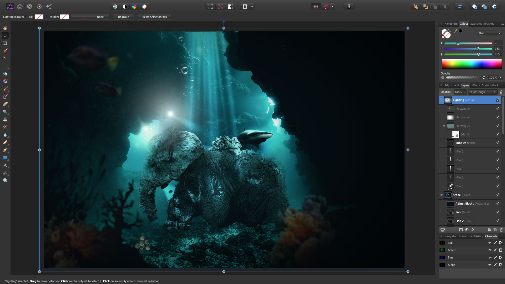 Affinity Photo Screen